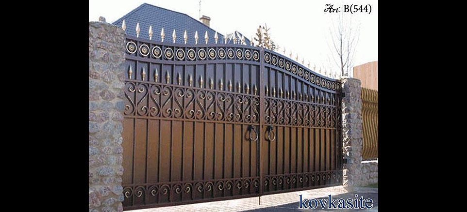 кованые ворота на заказ в москве №36